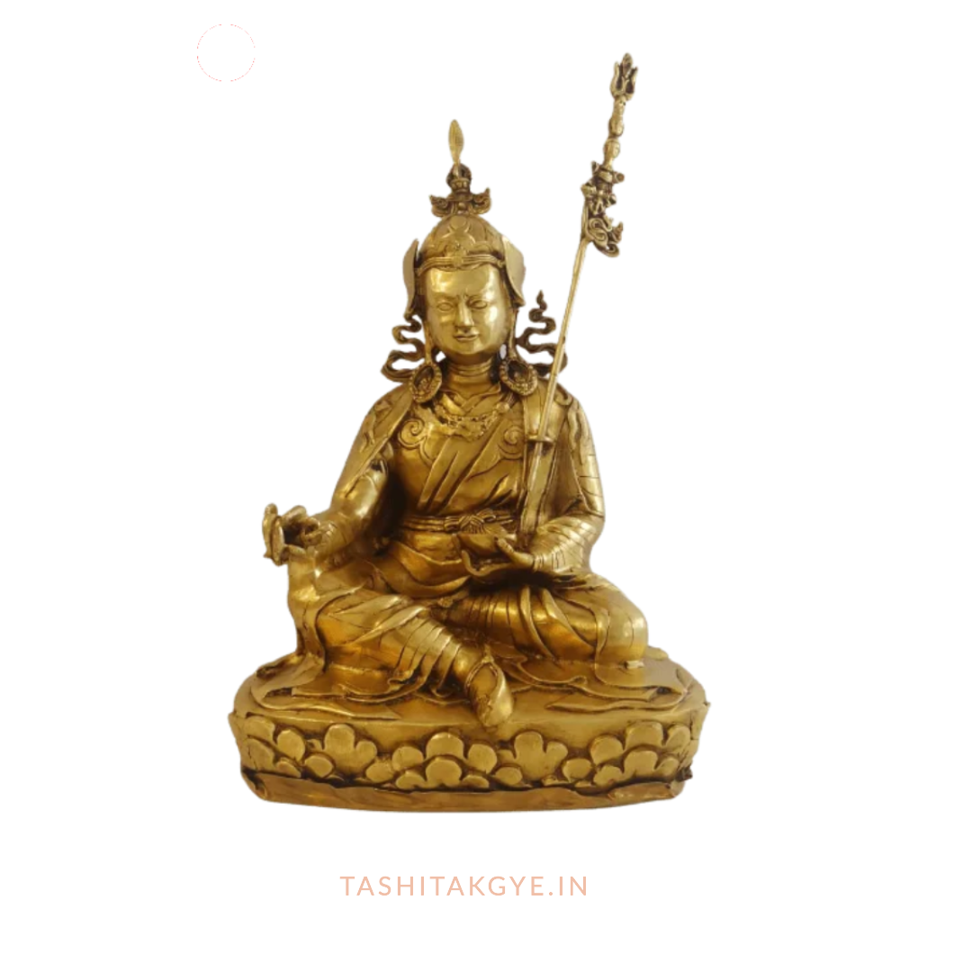 Exquisite Brass Guru Rinpoche (Padmasambhava) Statue | Tashi Takgye