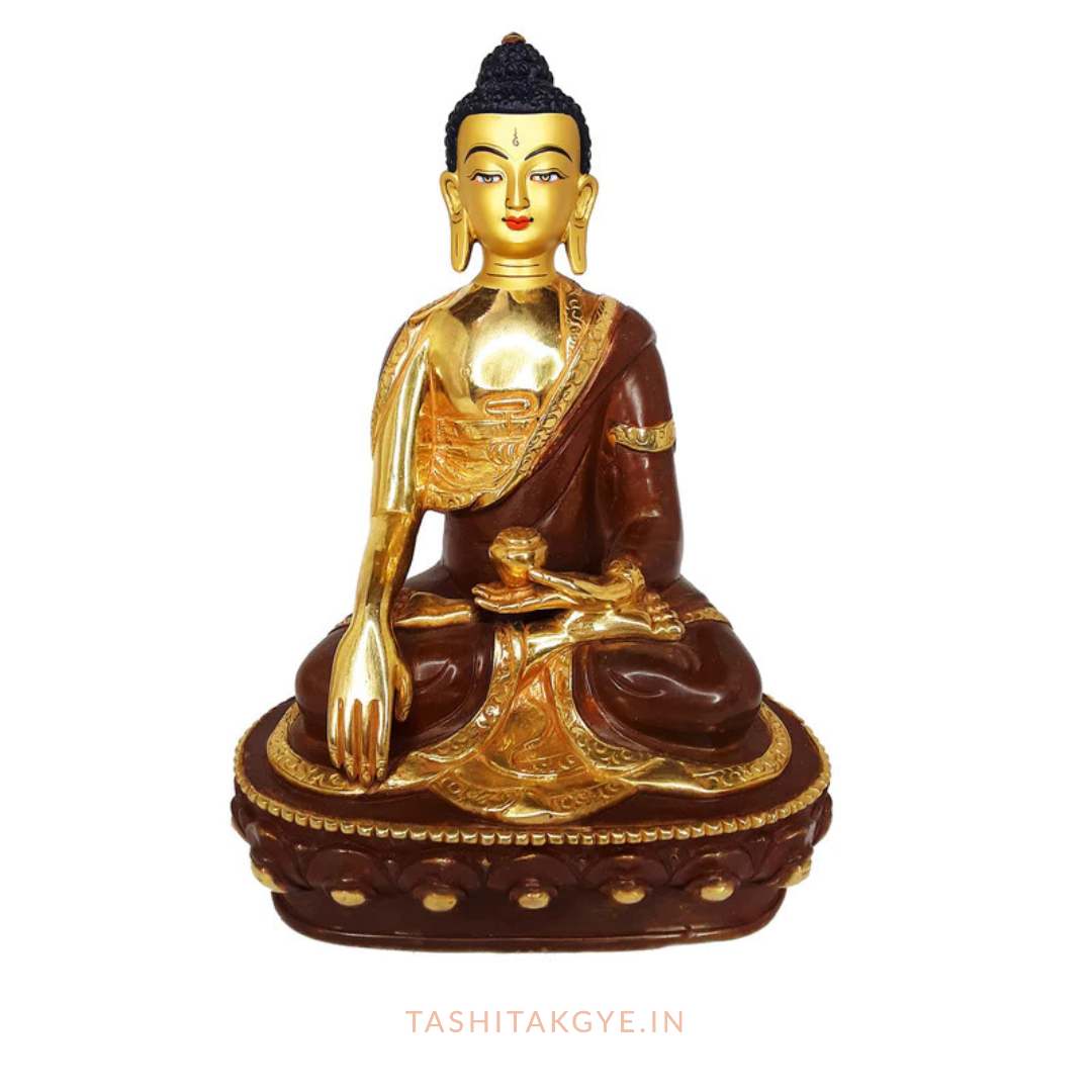 Exquisite Copper Gold Plated Sakya Muni Buddha Statue | Tashi Takgye
