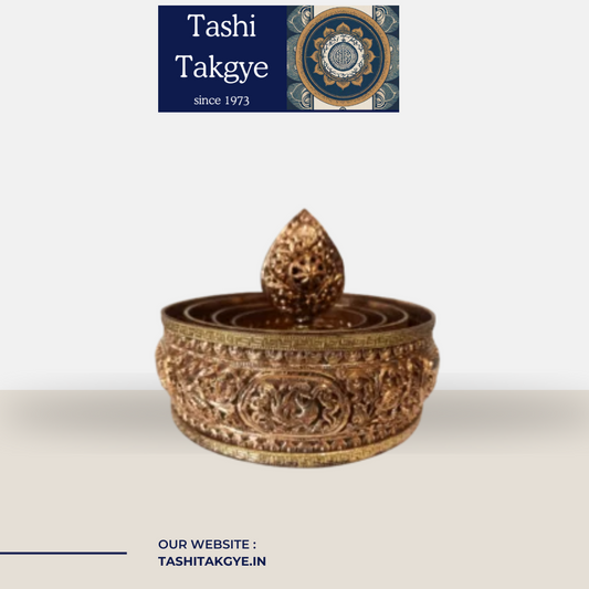 Super Fine Copper Hand Carved Mandala | Spiritual Artistry | Tashi Takgye