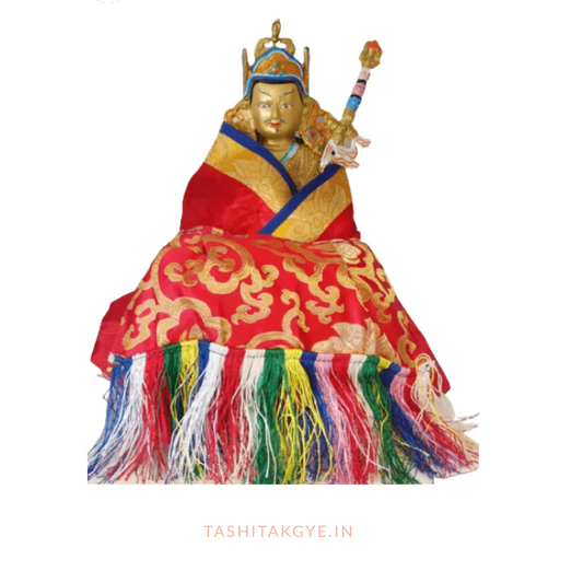 Exquisite Brass Padmasambhava (Guru) Statue 12" | Tashi Takgye