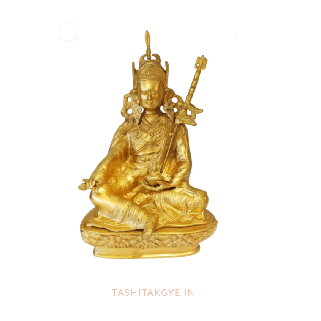 Exquisite Brass Padmasambhava (Guru) Statue 12