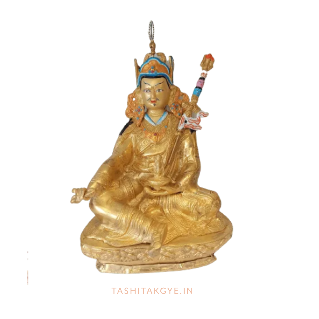 Exquisite Brass Padmasambhava (Guru) Statue 12