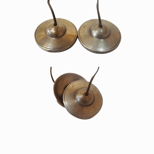Authentic Buddhist Plain Tingshas | Handcrafted Meditation Chimes