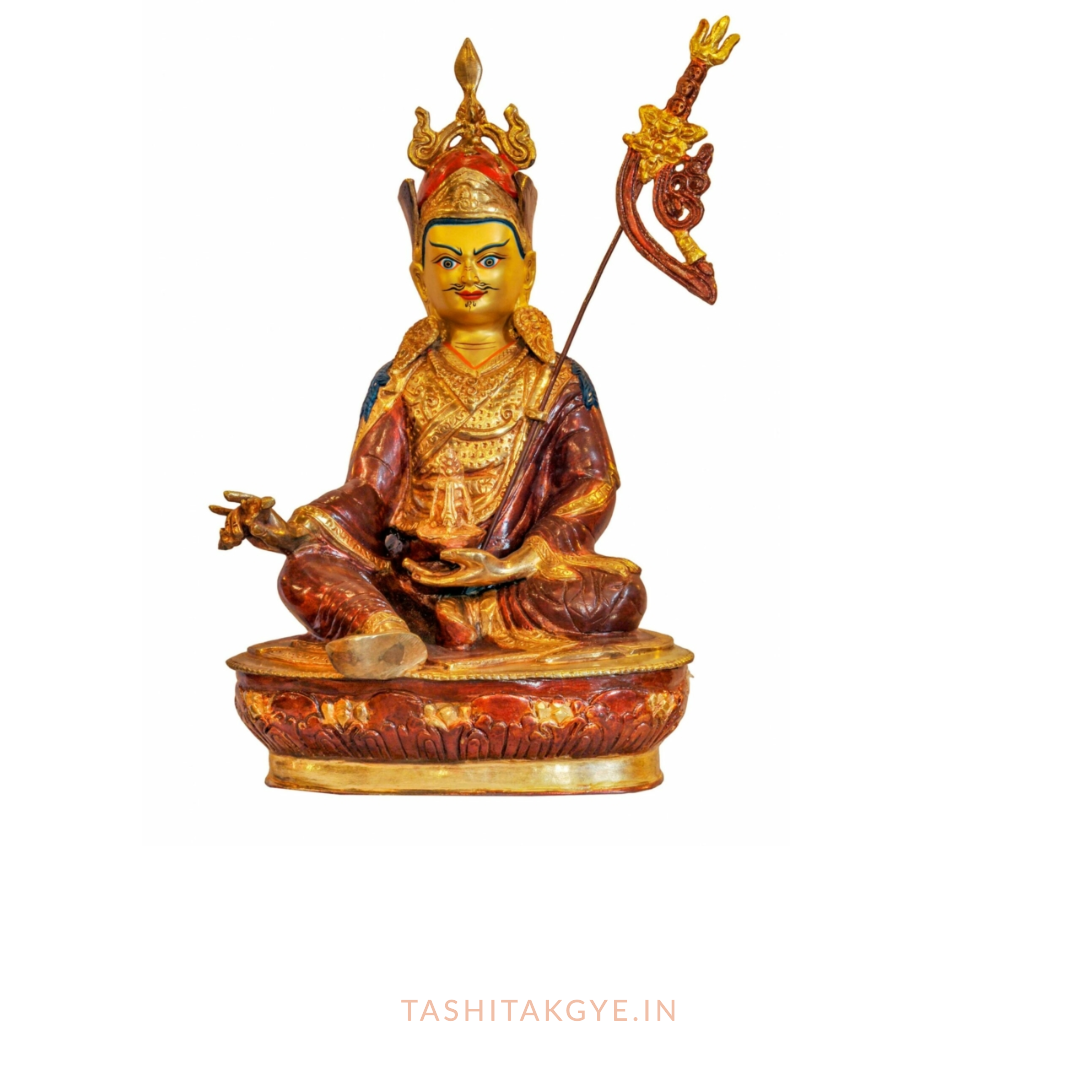 Exquisite Copper Gold Plated Guru Rinpoche (Padmasambhava) Statue | Tashi Takgye