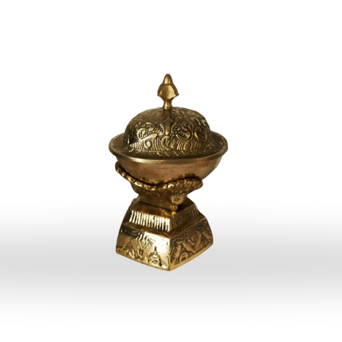 Brass Kapali - Ritual Skull Cup for Sacred Offerings