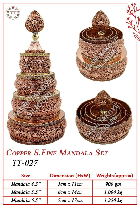 Premium Copper Super Fine Mandala Set | Spiritual Artistry | Tashi Takgye