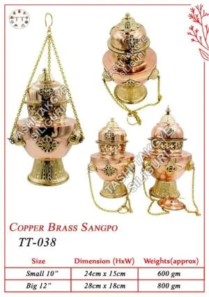 Authentic Copper Brass Sangpos for Spiritual Harmony | Tashi Takgye
