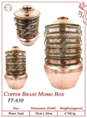 Premium Copper Momo Container | Authentic Tibetan Craftsmanship | Tashi Takgye